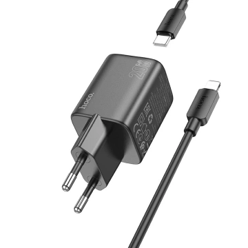 Hoco N41 GaN Ladegerät 20W USB-C USB-A USB-C Lightning Kabel