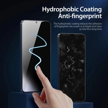 Dux Ducis Glass Privacy für Samsung S24 – mit schwarzem Rahmen