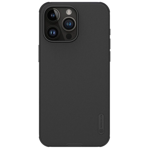 Nillkin Super Frosted Shield Pro verstärkte Hülle für iPhone 15 Pro Max – Schwarz
