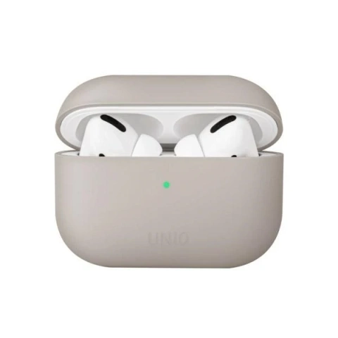 Schutzhülle für UNIQ Kopfhörer Lino Case für Apple AirPods Pro Silikon beige/beige elfenbein