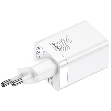 Ładowarka sieciowa Baseus Super Si Pro Quick Charger USB + USB-C QC 3.0 PD 30W Biała