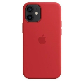 Oryginalne Etui ochronne na telefon Apple MHKW3ZM/A do Apple iPhone 12 Mini MagSafe czerwony/red Silicone Case
