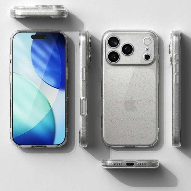 Etui Ochronne do iPhone 17 Pro Ringke Air Glitter Clear