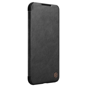 Nillkin Qin Leather Pro Case Case für Samsung Galaxy S22 Kameraschutz Holster Cover Flip Cover Schwarz