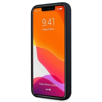 BMW BMHCP13SSILNA Handyhülle für Apple iPhone 13 Mini 5.4" Navy/Navy Hardcase Silikon Signatur