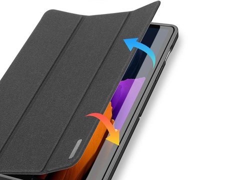 Dux Ducis Hülle für Samsung Galaxy Tab S7 Plus / S8 Plus 12.4 T970 / T976B / X800 / X806 Schwarz