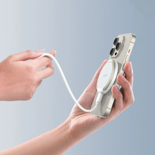 Ładowarka MagSafe Tech-Protect QI15W-A33 Biała 15W Stojak
