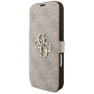 Etui Guess Book 4G Metal Logo do iPhone 17 Pro Różowy