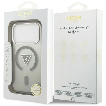 Etui Guess IML Gradient Triangle Logo MagSafe na iPhone 17 Pro - Khaki