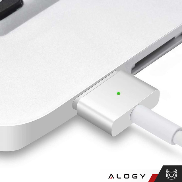 Ładowarka do MacBooka Alogy Charger Zasilacz do Apple MacBook MagSafe 2 T-type 45W Biała