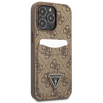 Etui Guess GUHCP13LP4TPW für iPhone 13 Pro / 13 6,1" Hardcase 4G Triangle Logo Cardslot