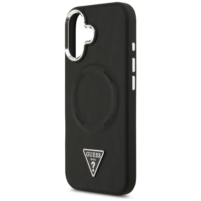 Etui Guess Triangle Logo MagSafe na iPhone 17 - Czarny