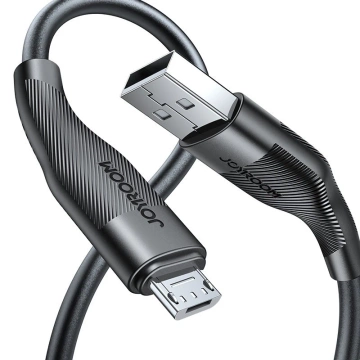 Joyroom USB-Kabel - Micro-USB zum Laden / Datenübertragung 3A 1m schwarz (S-1030M12)