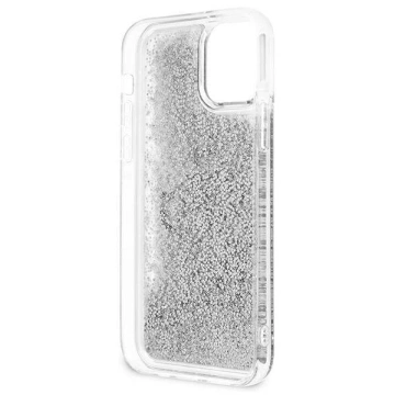 Guess GUHCP12LLG4GSI iPhone 12 Pro Max 6,7" srebrny/silver Hardcase 4G Big Liquid Glitter