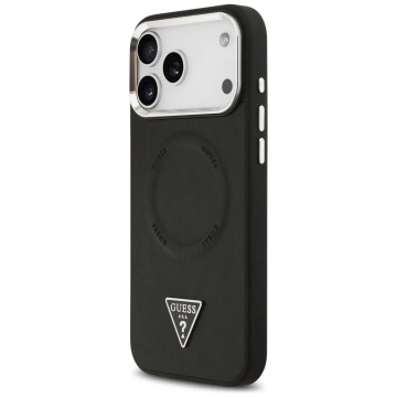 Etui Guess Triangle Logo MagSafe na iPhone 17 Pro - Czarny
