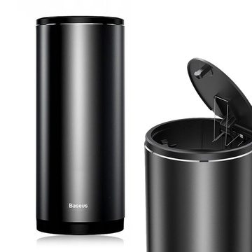 Basues Samochodowy kosz na śmieci 500ml mini śmietnik do auta z pokrywką