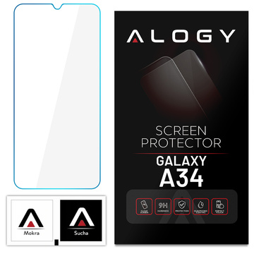 Szkło hartowane płaskie 9H Alogy Screen Protector PRO+ ochrona na ekran do Samsung Galaxy A34 5G