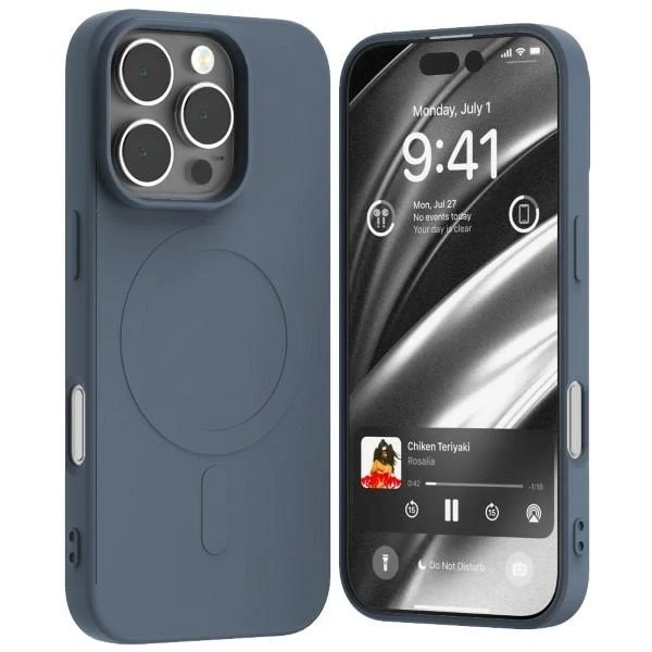 Mercury MagSafe Semi-Silicone iPhone 16 Pro 6,3" Granatowy