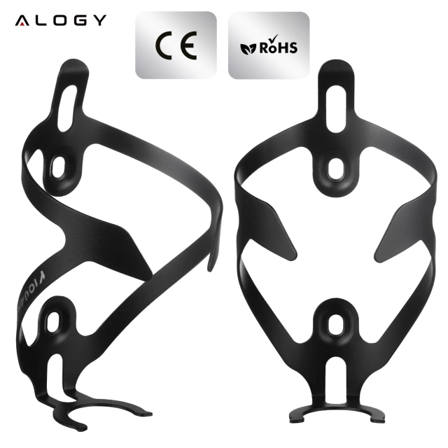 Koszyk na bidon napój butelkę wodę uchwyt rowerowy do roweru bidonu uniwersalny Czarny