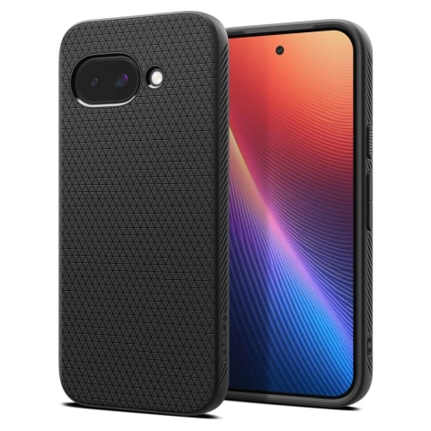 Google Pixel 9a Spigen Liquid Air Schwarze Schutzhülle