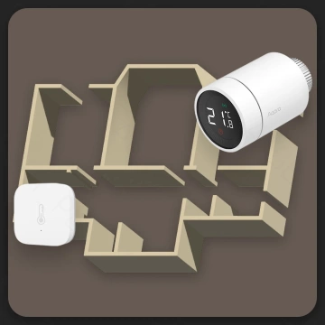 Aqara E1 Thermostatkopf für Zigbee EU Heizkörper