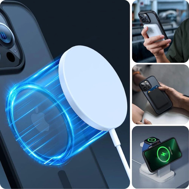 Magmat Schutzhülle für iPhone 15 Pro Max Mattschwarz