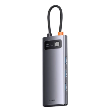 Hub 4w1 Baseus Metal Gleam Serie, USB-C für 4x USB 3.0
