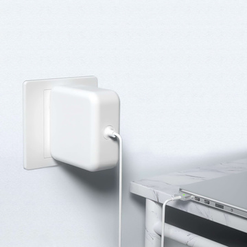 Apple MacBook Air Pro MagSafe 2 T-Typ 85W Alogy Ladegerät Weiß