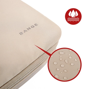 Torba wodoodporna Bange na laptopa do 15.6" – pojemna i wygodna, odporna i oddychająca, miejska i podróżna do pracy i samolotu, unisex – Beżowa