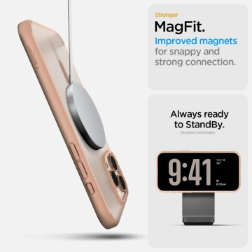 iPhone 16 Pro Max Spigen Ultra Hybrid „T“ Mag MagSafe Hülle Rosa