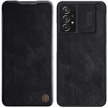 Nillkin Qin Lederholster für Samsung Galaxy A73 schwarz