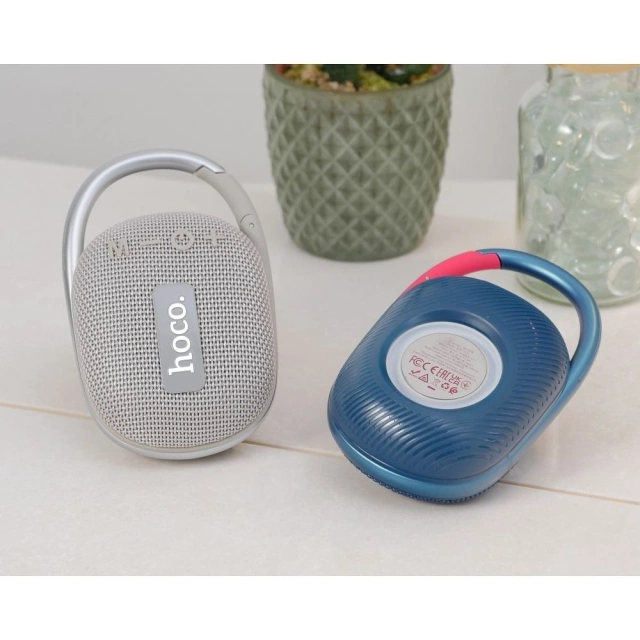 Głośnik Bluetooth HOCO HC17 5W 2h z Karabińczykiem Szary