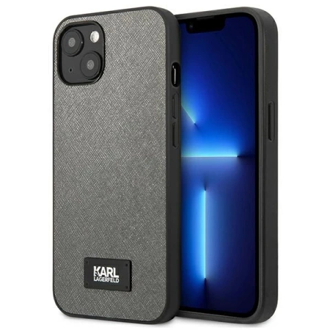 Etui Karl Lagerfeld KLHCP13MSFMP2DG do iPhone 13 6,1" hardcase Saffiano Plaque