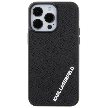 Etui Karl Lagerfeld KLHCP15X3DMKRLK für iPhone 15 Pro Max 6,7" czarny/schwarz Hardcase 3D Rubber Multi Logo