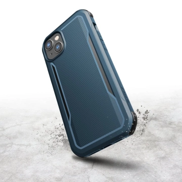 Raptic Fort Case iPhone 14 Plus mit gepanzerter blauer MagSafe-Hülle