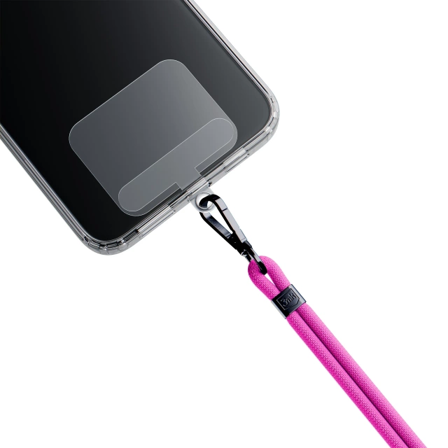 Uniwersalna smyczka do smartfona 3mk EasyClip Pink (black)