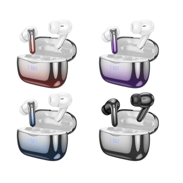 HOCO TWS ANC ENC EQ16 Kabellose Bluetooth-Kopfhörer – Rot mit Ladeetui