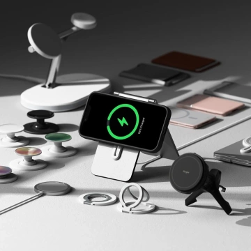 Etui Ringke Silicone Magnetic MagSafe für iPhone 16e Schwarz