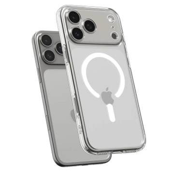 Etui do iPhone 17 Pro Spigen Ultra Hybrid Mag MagSafe Clear/White