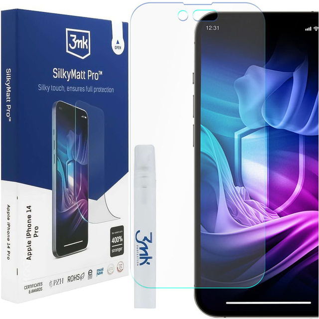 Folia matowa na ekran Apple iPhone 14 Pro 6.1" 3mk SilkyMatt Pro ochronna