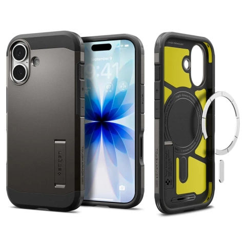 Etui Ochronne do iPhone 17 Spigen Tough Armor ”T” Mag MagSafe Gunmetal