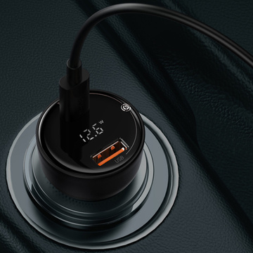Baseus Superme schnelles Autoladegerät USB USB Typ C 100W PPS QC PD Schwarz