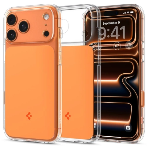 Etui Ochronne do iPhone 17 Pro Spigen Ultra Hybrid ”T” Mag Glossy Orange