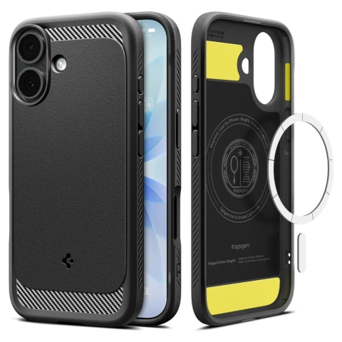 Etui Ochronne do iPhone 17 Spigen Rugged Armor MagSafe Matte Black