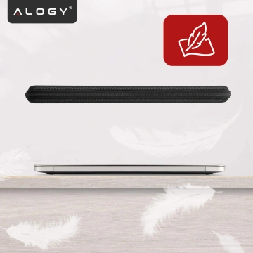 Laptop-Hülle, MacBook Air Pro 13,3 Zoll Alogy Hartschaum-Tasche, Schutzhülle für 13–14 Zoll Laptops, Schwarz