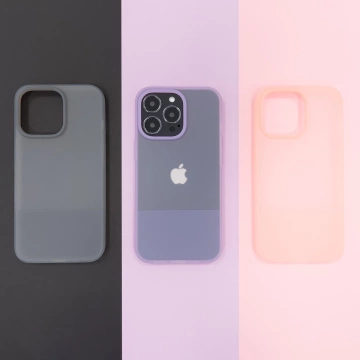 Kingxbar Plain Series Case Cover für iPhone 13 Pro Silikonhülle Grau
