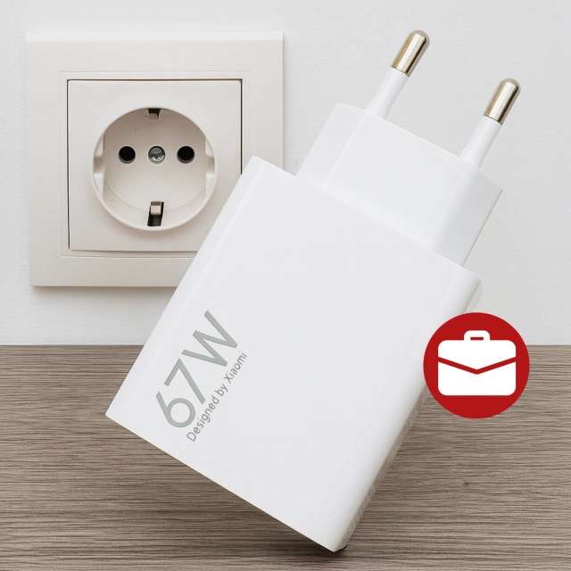 Ładowarka sieciowa Xiaomi oryginalna USB-A Szybkie Ładowanie QC3.0 3A 67W + Kabel USB do USB-C 120W 1M