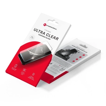 Panzerglas für iPhone 15 Plus Forcell Ultra Clear Glass schwarz 9H