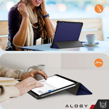 Tablet-Hülle für Lenovo Tab M10 3gen 3 GEN 10.1 2022 TB328FU TB328XU Gehäuse Case Alogy Book Cover Marineblau