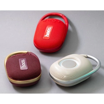 HOCO HC17 Bluetooth-Lautsprecher tragbar mit Karabiner Rot 5W